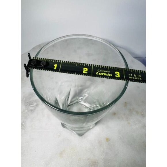 Twisted Clear Beer Pilsner Hi Ball Bar Glass 12oz Heavy Hexagon Base Replacement - Picture 4 of 5